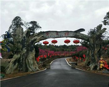 成都仿真假樹大門工程案例