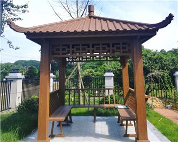 防腐木涼亭破損后如何修復(fù)？成都仿木涼亭廠家告訴你