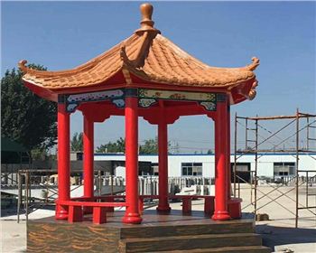 涼亭用水泥還是防腐木的性價比高？成都仿木涼亭廠家小編告訴你